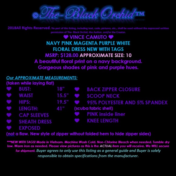 VINCE CAMUTO 10 MULTI - COLOR FLORAL SHEATH DRESS women's new - Picture 2 of 4